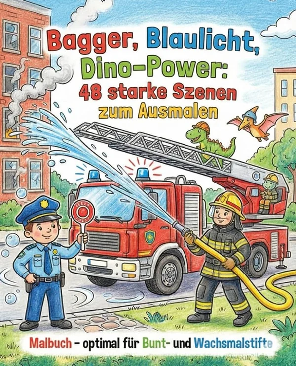 Cover: Bagger, Blaulicht, Dino-Power